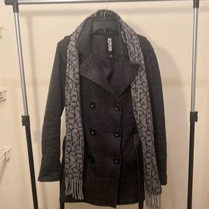 d.e.t.a.i.l.s - Womens Short Embellished Hooded Walker Coat